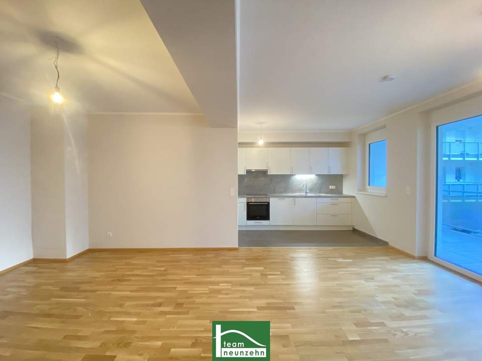 Wohnen im Mautner-Markhof nahe S-Bahn - Große Innenhof-Loggia, Einbauküche und luxuriöses Bad! GEMEINSCHAFTLICHE DACHTERRASSE! - JETZT ZUSCHLAGEN