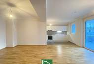 Wohnen im Mautner-Markhof nahe S-Bahn - Große Innenhof-Loggia, Einbauküche und luxuriöses Bad! GEMEINSCHAFTLICHE DACHTERRASSE! - JETZT ZUSCHLAGEN
