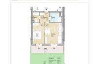 Erstbezug | Zwei Zimmer Gartenwohnung in zentrumsnaher Lage | Miete
