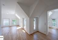 Erstbezug nahe U4 in Grünlage: klimatisierte 3 Zimmer DG-Wohnung mit Süd-Ost-Balkon | Rondelle XIV - Top 12
