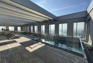 U-Bahn-Station KAGRAN U1 I Moderne Wohnung mit hochwertiger Ausstattung und Loggia I Rooftop POOL I Fitnessraum &amp; Saunabereich