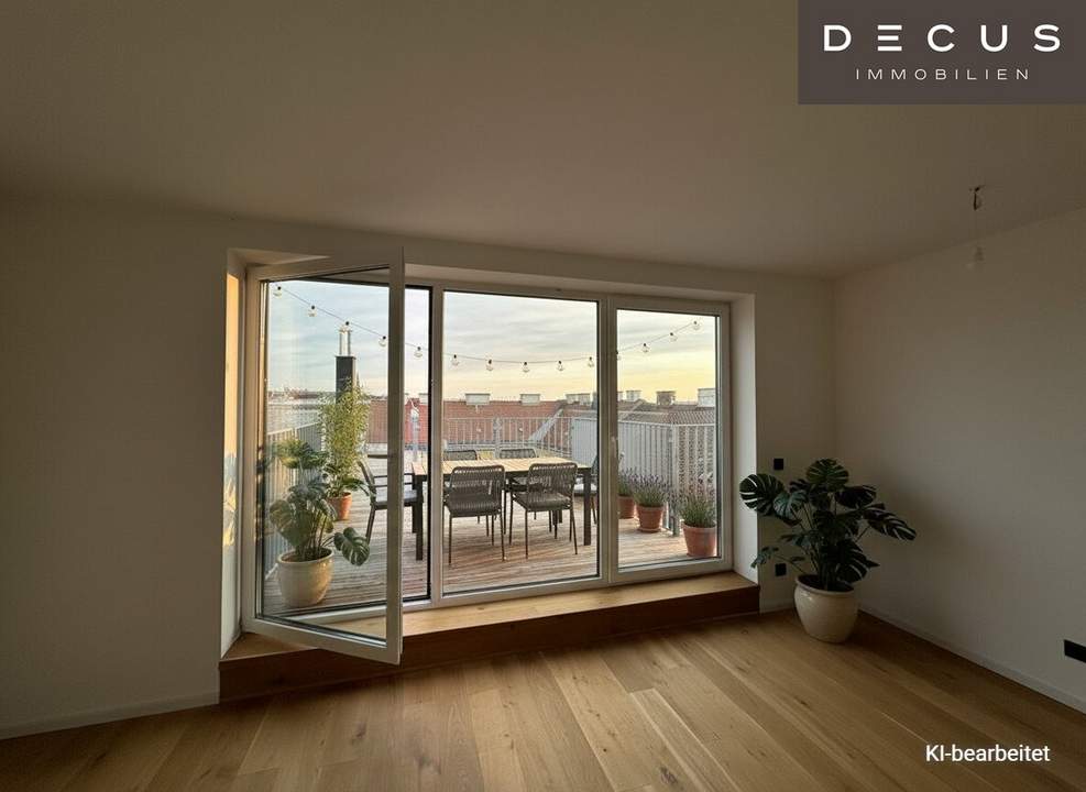 Exklusive Maisonette-Dachgeschosswohnung mit drei Terrassen &amp; Masterbereich