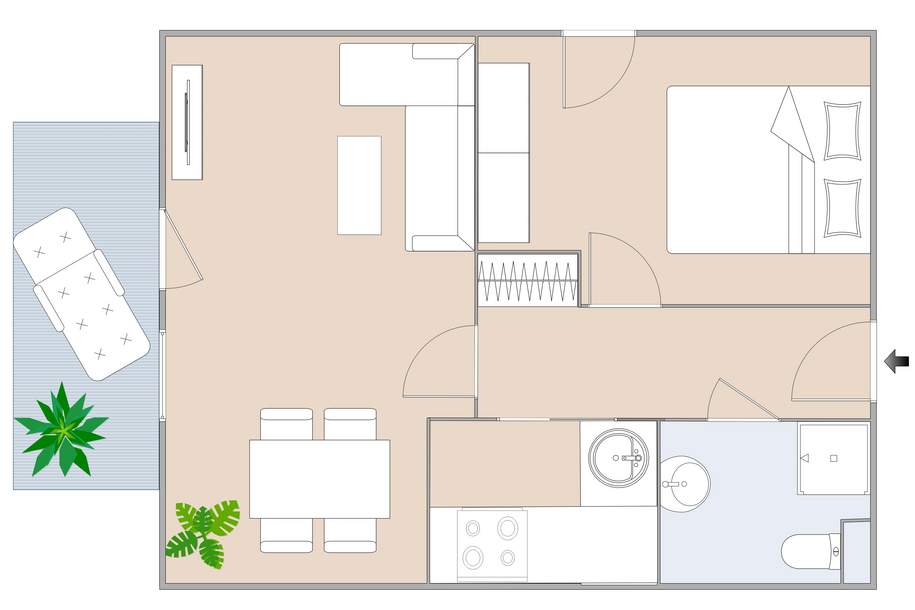 Charmante 43 m² Wohnung mit Balkon, Wohnung-miete, 599,20,€, 8044 Graz(Stadt)