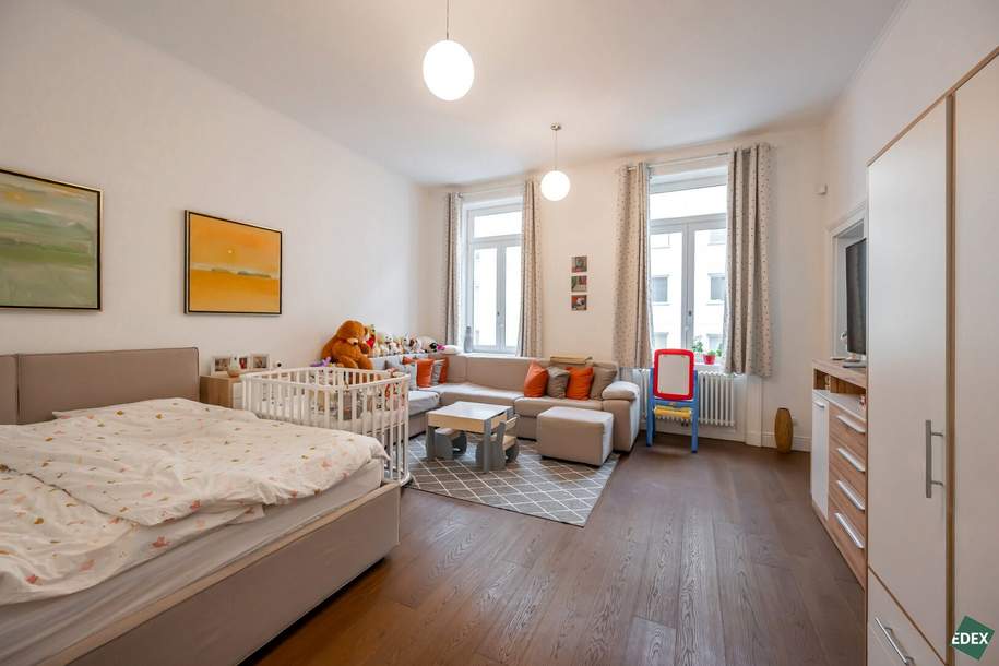 Exklusive Altbauwohnung mit hofseitigem Schlafzimmer und kleinem Balkon, Wohnung-kauf, 615.000,€, 1030 Wien 3., Landstraße