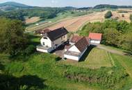 Herrliche Alleinlage: Großzügiges Einfamilienhaus (155m²) mit ehemaligem Wirtschaftsgebäude inmitten der Weinberge mit Blick auf Schloss Kapfenstein!