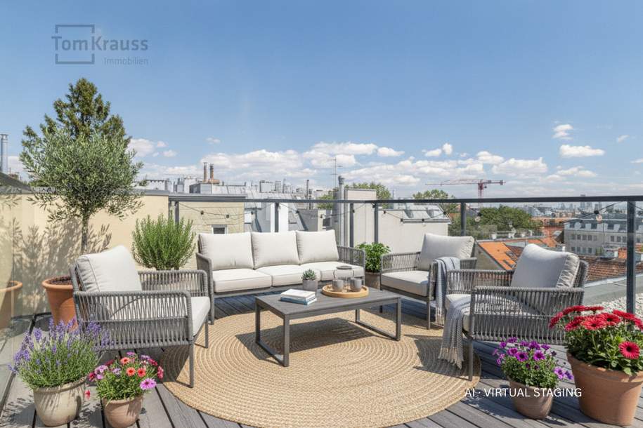 3-ZIMMER DACHTERRASSENTRAUM ERSTBEZUG IN BESTLAGE, Wohnung-kauf, 853.900,€, 1180 Wien 18., Währing
