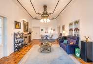 Altbau-Residenz I Böcklinstraße I Wohnsalon/Klavier/Konzertzimmer I historische Veranda & Bleiglasfenster I Lift