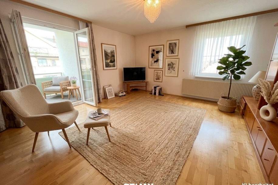 3-Zimmer Wohnung mit Loggia, Tiefgaragenplatz und Kellerabteil! Nähe Stadtzentrum und Bahnhof!, Wohnung-kauf, 230.000,€, 2700 Wiener Neustadt(Stadt)