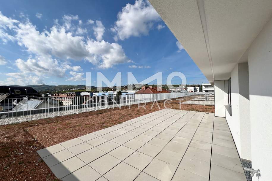 111,21qm 4ZI- PENTHOUSE 33,05qm Terrasse, 71qm Gründach u. 28,58qm Balkon, zzgl. 2 Tiefgaragenstellplätzen, Wohnung-kauf, 513.250,€, 3500 Krems an der Donau(Stadt)