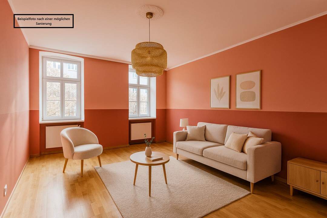 ++NEU++ 3-Zimmer Altbau-Wohnung (renovierungsbedürftig), guter Grundriss