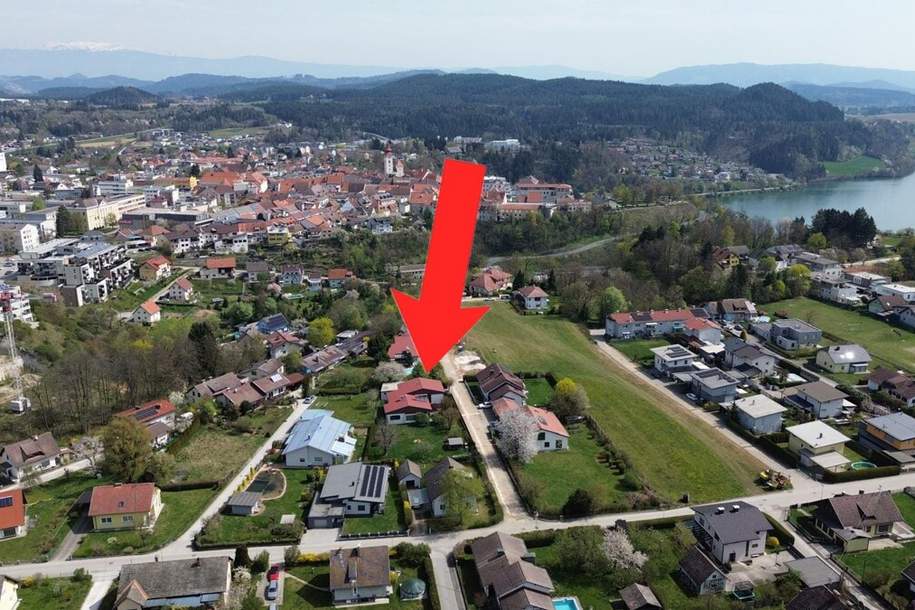 Architektenvilla mit offenem Sichtdachstuhl auf 1.300 m² Traumgrundstück in Völkermarkt, Haus-kauf, 449.000,€, 9100 Völkermarkt