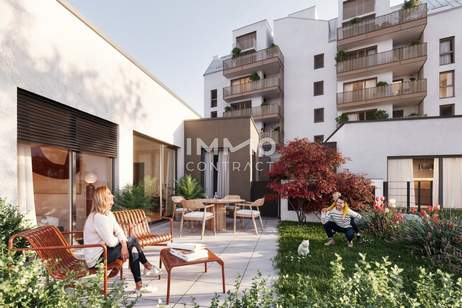 Einzigartiges Townhouse im Erstbezug - 2 Zimmer mit großer Terrasse, Wohnung-kauf, 172.100,€, 1220 Wien 22., Donaustadt