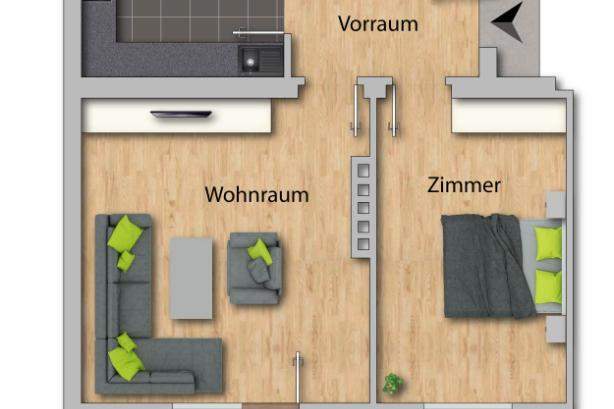 GELEGENHEIT! - 2-3 Zimmer-Wohnung mit Potential in Kufstein zu kaufen!, Wohnung-kauf, 290.000,€, 6330 Kufstein