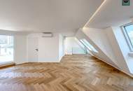 Elevate 1090 – Erstbezug: Luxus Dachgeschoss - Maisonette Wohnung (klimatisiert) mit großer Dachterrasse nahe U6 Alser Straße, AKH!