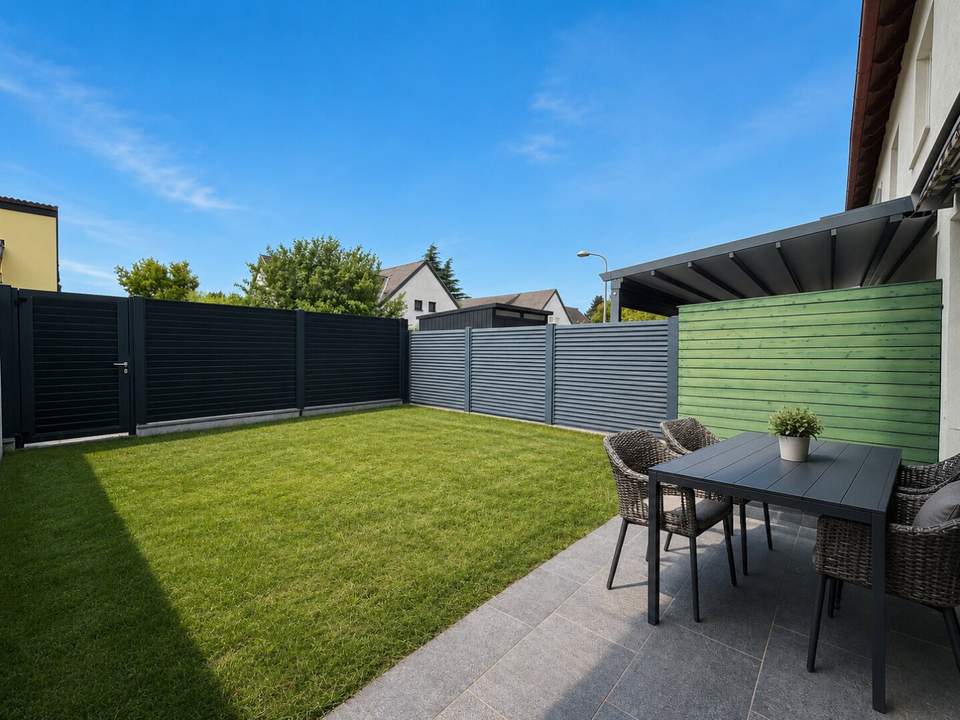 Familientrubel | 5 Schlafzimmer | Südwest-Terrasse und eigener Garten | Spielplatz und Badeteich ums Eck | Tiefgaragenstellplatz