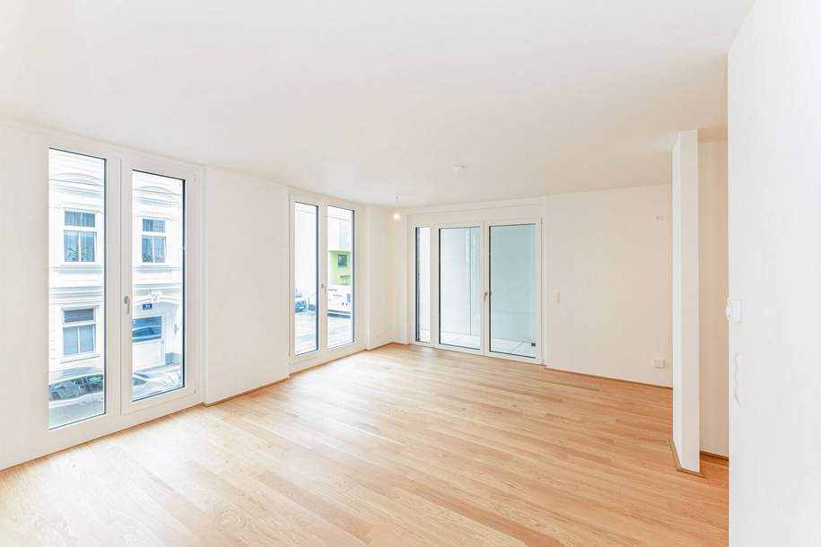 Erstbezug ab Juli! Nahe U4! Tolle 2-Zimmer-Wohnung mit Loggia und KFZ-Stellplatz im 15. Bezirk zu vermieten!, Wohnung-miete, 1.290,00,€, 1150 Wien 15., Rudolfsheim-Fünfhaus