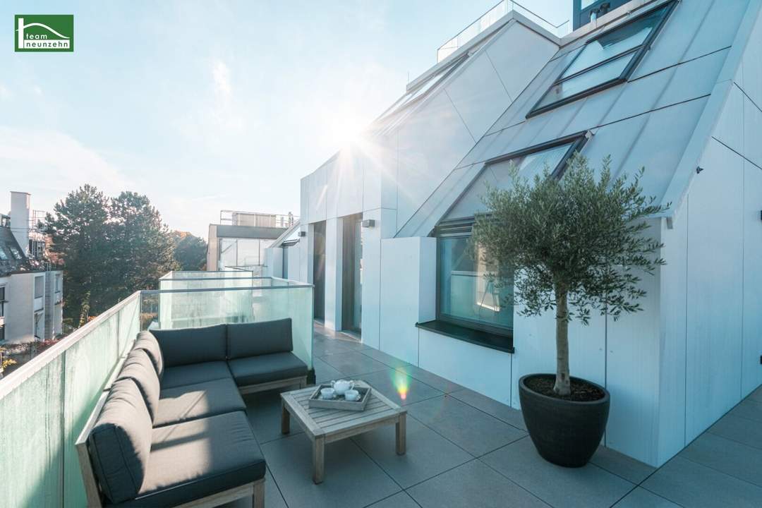 Traumhafte DG-Wohnung mit 360°-Weitblick-Terrasse – exklusiver Erstbezugs-Neubau! FRÜHLINGSAKTION - 5% Preisnachlass!