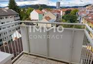 HERZ-JESU-VIERTEL HELLE 2-ZIMMERWOHNUNG IM LETZTEN STOCK MIT SCHÖNEM AUSBLICK + PARKPLATZ