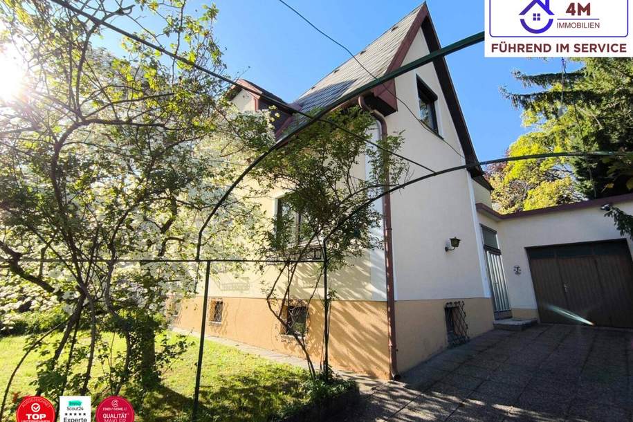 Außergewöhnliches Einfamilienhaus mit Geschichte, großzügigem Raumangebot, besonderem Charakter und parkähnlichem Garten., Haus-kauf, 1.860.000,€, 1210 Wien 21., Floridsdorf
