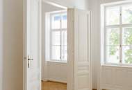 Das Stadtleben in Ruhe genießen: Stil-Altbauwohnung in lebendiger Lage an der Grenze 7./8. Bezirk