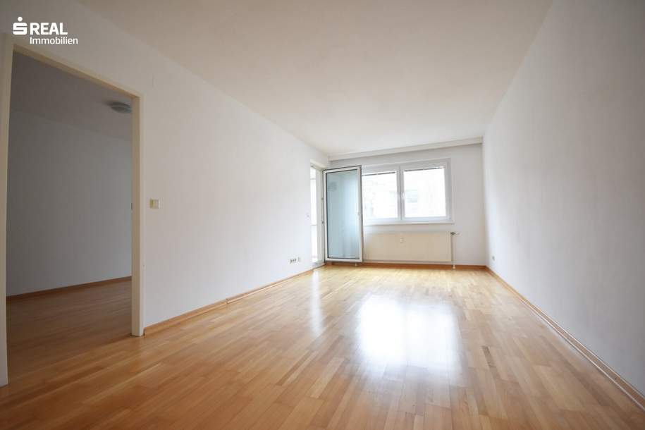 Smarte Mietwohnung mit Loggia, Gemeinschaftsgarten und Garagenplatz, Wohnung-miete, 950,00,€, 1210 Wien 22., Donaustadt