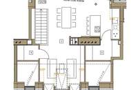 Dachgeschoss-Maisonette mit großer Dachterrasse und moderner Wohnküche
