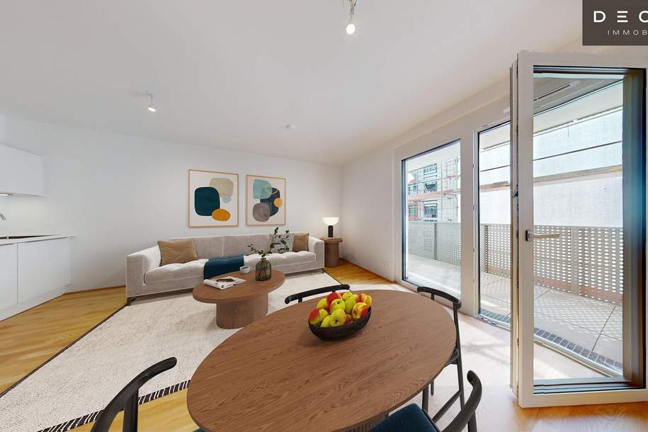 WOHNEN IM GRÜNEN IN BEGEHRTER LAGE | HELLE 2-ZIMMER-WOHNUNG MIT MORGENSONNE | AB 01.02.2026 VERFÜGBAR, Wohnung-miete, 822,41,€, 3100 Sankt Pölten(Stadt)