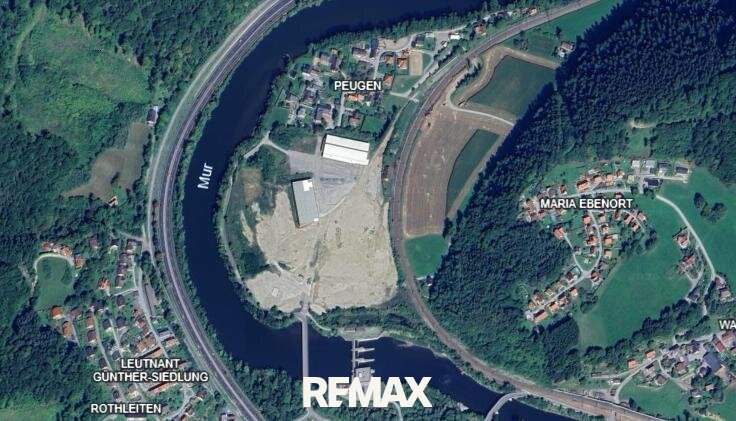 Gewerbe & Industrieflächen voll aufgeschlossen direkt neben der A9 in Frohnleiten - 10.000 m²