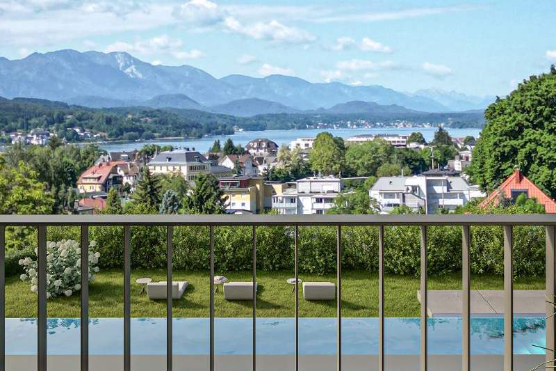 Herrliche Seeblickwohnung direkt am Infinity-Pool, Wohnung-kauf, 695.000,€, 9210 Klagenfurt Land