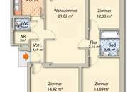 4-Zimmer mit Loggia und Stellplatz
