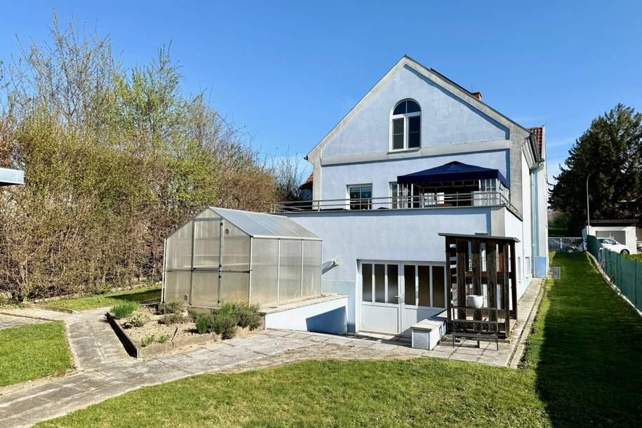 Ruhelage, umgeben vom Grünen | Gartenfläche ca. 1.564m² | Luftwärmepumpe, Solaranlage &amp; beheizbarer Pool mit Gegenstromanlage, Haus-kauf, 649.000,€, 2122 Mistelbach