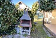 "die Badesaison genießen" Pachtgrund mit Bungalow mit großem Garten und Pool in der Feriensiedlung beim Badeteich Steinbrunn