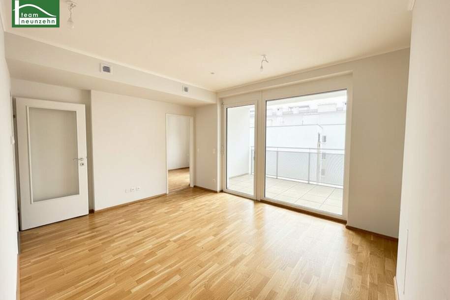 Attraktive 2-Zimmer-Neubau-Wohnung nahe S7 Kaiserebersdorf mit Süd-Loggia und gemeinschaftlicher Dachterrasse, Wohnung-miete, 848,84,€, 2320 Bruck an der Leitha