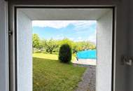 Landsitz in unmittelbarer Nähe zu Steyr mit großem Garten, Pool, Doppelgarage und Carport