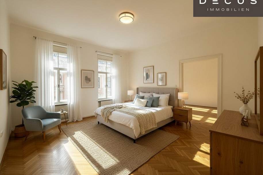 WUNDERSCHÖNE STADTWOHNUNG FÜR ALTBAULIEBHABER MIT BLICK INS GRÜNE | 3 ZIMMER | CA. 104 m² | 2.OG | GEIDORF | STADTPARK, Wohnung-kauf, 525.000,€, 8010 Graz(Stadt)
