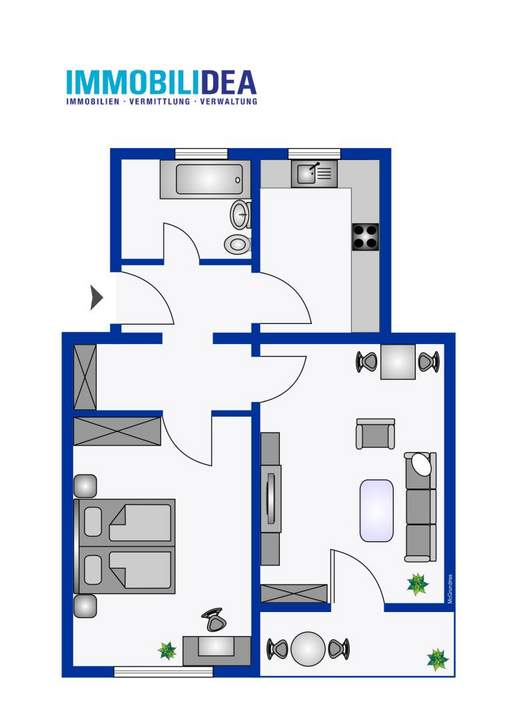 Top of Pradl: Schöne 2-Zimmer-Wohnung mit Ausblick