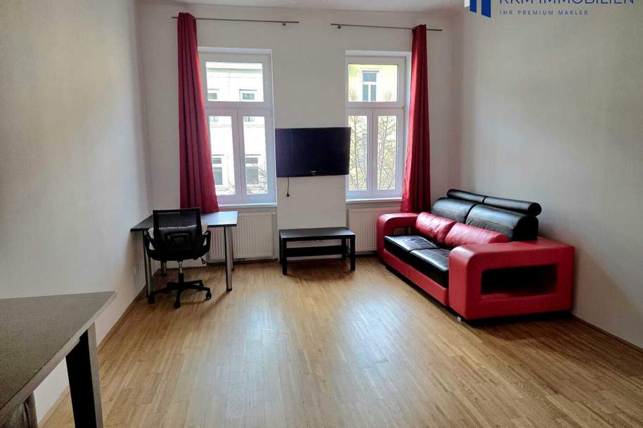 Helle 1-Zimmer-Wohnung 40m² in 1020 Wien, Top Lage, nähe WU und Messe Wien., Wohnung-kauf, 179.000,€, 1020 Wien 2., Leopoldstadt
