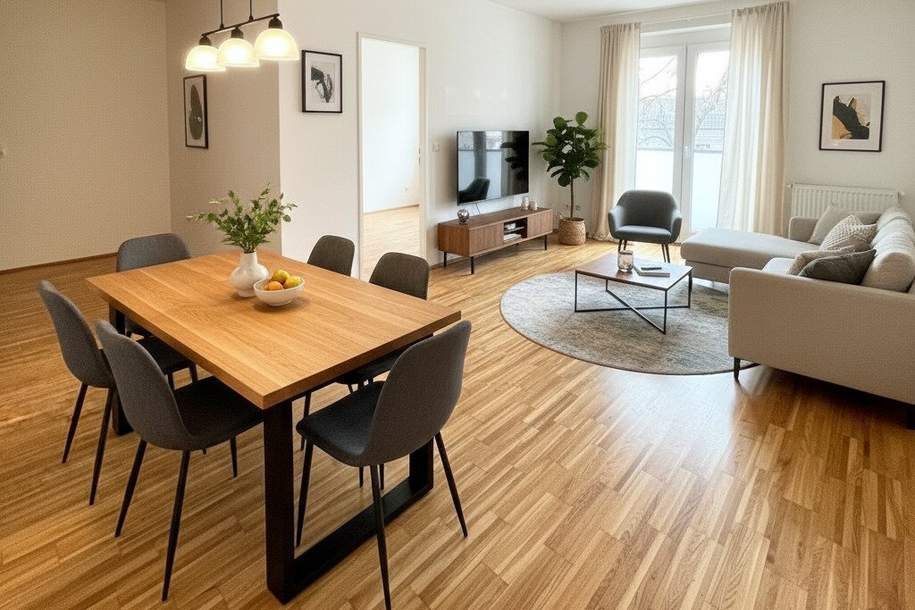 Zentrale 2-Zimmer-Wohnung mit Balkon in Tulln, Wohnung-miete, 949,17,€, 3430 Tulln