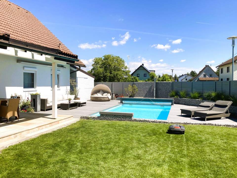 MODERNES TRAUMHAUS mit POOL & WELLNESSBEREICH / ZENTRUMSNAHE RUHIGE SIEDLUNGSLAGE / SACKGASSE