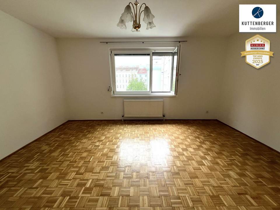 !Separat begehbare zwei Zimmer + große Küche!