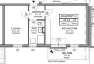 Neuwertige 2-Zi-Wohnung mit Balkon in 1210 Wien zur Miete! Anmietung MÖBLIERT oder UNMÖBLIERT möglich!