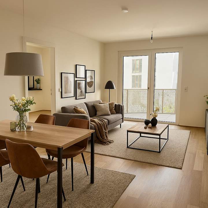 WOW! Provisionsfrei, MEGA PREIS und Erstbezug! Nähe U1 Leopoldau: 2 Zimmer mit Balkon