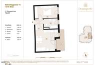 "DONAU PERLE" ERSTBEZUG! MODERNE 2-ZIMMER-WOHNUNG MIT BALKON UND PARKBLICK!