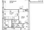 Sofortbezug möglich /sehr gepfegte 2 Zimmerwohnung mit Loggia und KFZ-Abstellplatz in zentraler Lage,