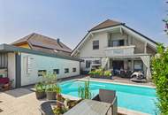 Familienidylle mit moderner Energietechnik, Pool und traumhaftem Garten in Pottendorf