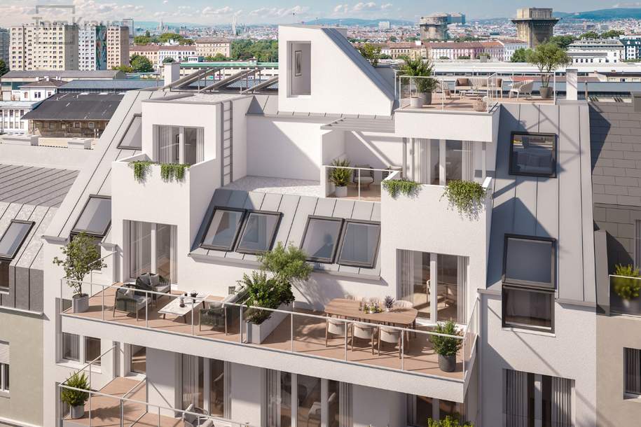 NEU AM MARKT - einzigartiges Penthouse im Nordbahnviertel, Wohnung-kauf, 966.500,€, 1200 Wien 20., Brigittenau