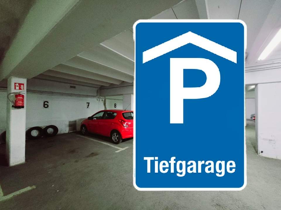 Zentraler Tiefgaragenparkplatz in der Moosburgerstrasse 4 in Krumpendorf