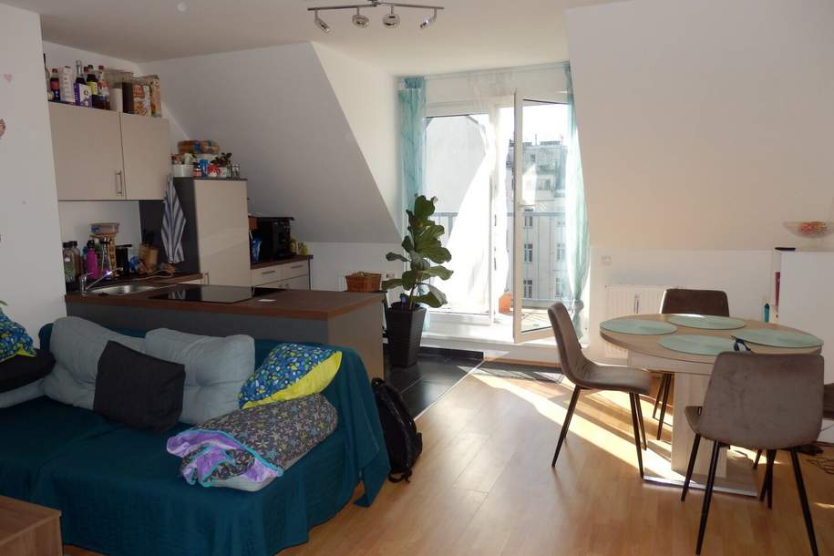 Herrliches 3-Zimmer 2-Terrassen DG - WG geeignet !!, Wohnung-miete, 1.349,00,€, 1100 Wien 10., Favoriten