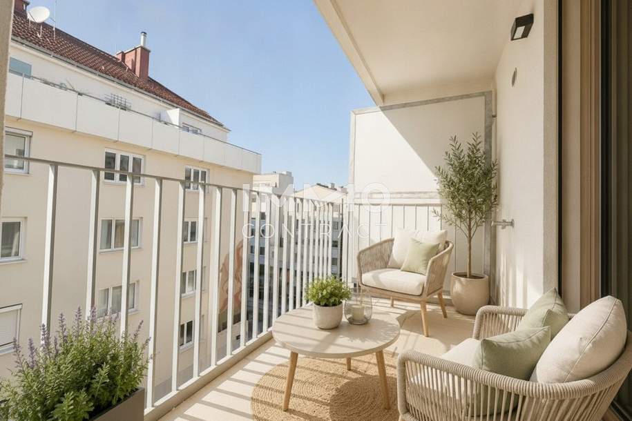 Top Anbindung – 2-Zimmer Erstbezug mit Balkon BEIM DONAUUFER, Wohnung-kauf, 269.000,€, 1210 Wien 22., Donaustadt