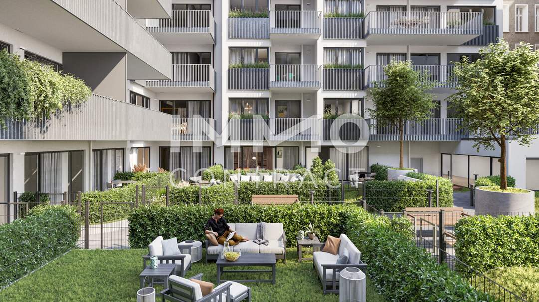 WOHNEN AM PARK - Urban &amp; Grün: Hofseitiges TOP-Investment mit geräumigen Balkon